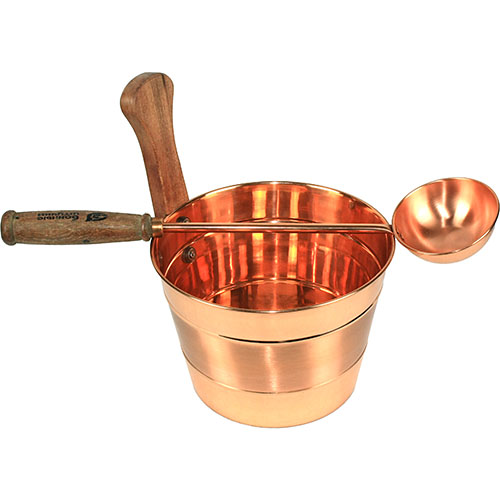 Набор Медь (шайка 4 л + ковш 0,2 л)