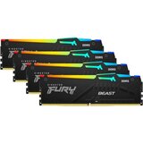 Оперативная память Kingston Fury Beast Black RGB KF556C40BBAK4-128
