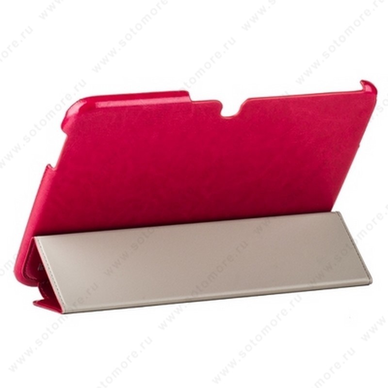 Чехол-книжка HOCO для Samsung Galaxy Tab 3 10.1 P5200/ P5210 - HOCO Crystal series Leather Case Rose red