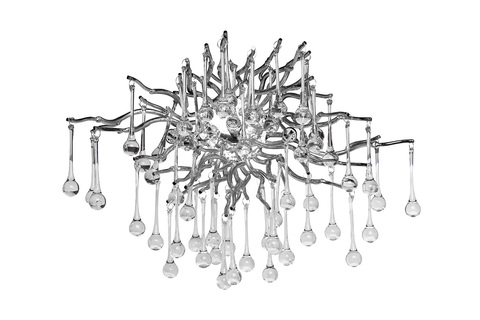 Бра 50х40см Garda Decor хром 86-8015/3S