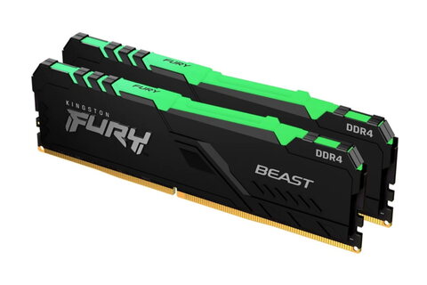 ОЗУ Kingston FURY Beast RGB 16Gb/3600 DDR4 DIMM, CL18, KF436C18BBA/16