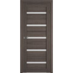 Купить Межкомнатная дверь экошпон Atum X7 Grey стекло White Cloud