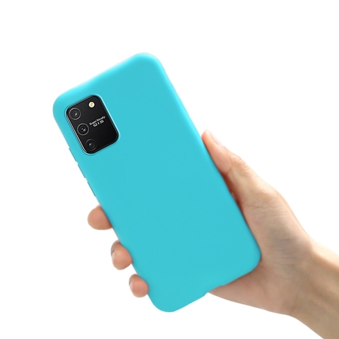 Силиконовый чехол Silicone Cover для Samsung Galaxy S10 Lite 2020 (Голубой)