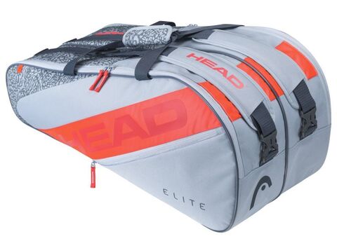 Теннисная сумка Head Elite 9R - grey/orange