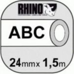 Картридж DYMO с термоусадочной трубкой 24mm x 1.5m, черный на белой трубке