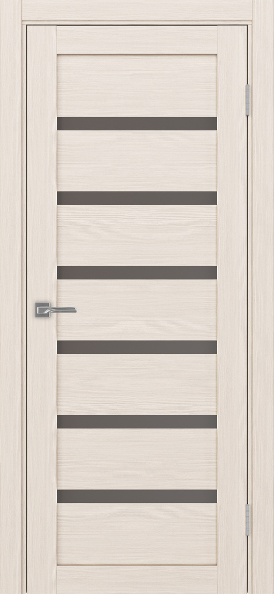 Дверь межкомнатная Оптима Порте Турин 507.12, цвет перламутровый ясень, экошпон, стекло бронза