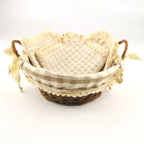 Набор полотенец 3 шт Old Florence Ноччола и корзинка темно-бежевый