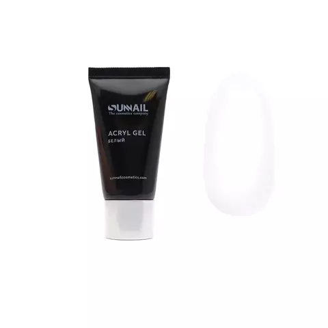 SUNNAIL Acryl Gel БЕЛЫЙ (в тюбике), 30мл