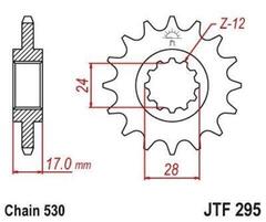 Звезда ведущая JTF295 15RB