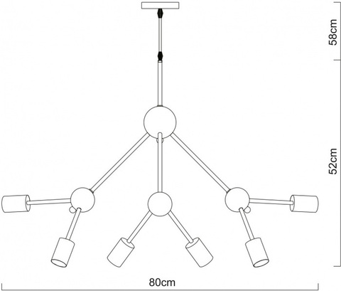 Подвесная люстра Arte Lamp MATRIX A3064SP-12WH