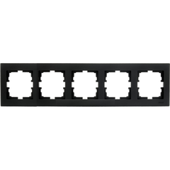 VESNA 742 4200 150 Рамка 5-ая горизантальная черная матовая