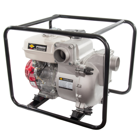 Мотопомпа бензиновая для грязной воды DDE PTR80H (вых 80мм,HONDA.GX270, напор 27м,1210л/мин,60кг)