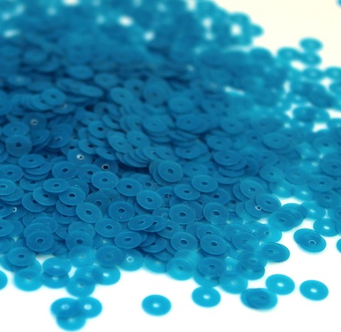 Пайетки плоские 3 мм. Turchese (656F)