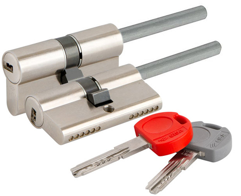 ЦМ Cisa ASIX PRO-70 (перекод)  (дл. шток) OE307 70 мм/35+10+25), НИКЕЛЬ