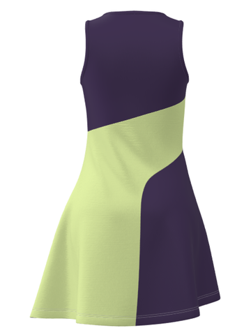 Теннисное платье женское 7/6 Nika Dress - Crown Jewel/Sunny Lime