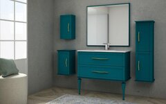 Cezares 45044 TIFFANY Зеркало со встроенной LED подстветкой, системой Антизапотевания, реверсивное 45044 Nero grafite, 73х4х90 фото