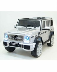 Детский электромобиль Rivertoys Мercedes-Benz G65 серебристый глянец