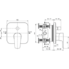 Смеситель встраиваемый на 2 потребителя Ideal Standard CeraPlan III A6115AA