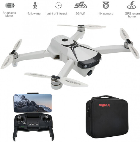 Квадрокоптер Syma Z6 PRO - 4K, 24 минуты, 450 м, управление жестами - SYMA-Z6PRO-BAG