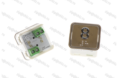 Кнопка (кнопочный модуль) KA302-S-R "8 этаж", квадратная, статическая красная подсветка, Брайль