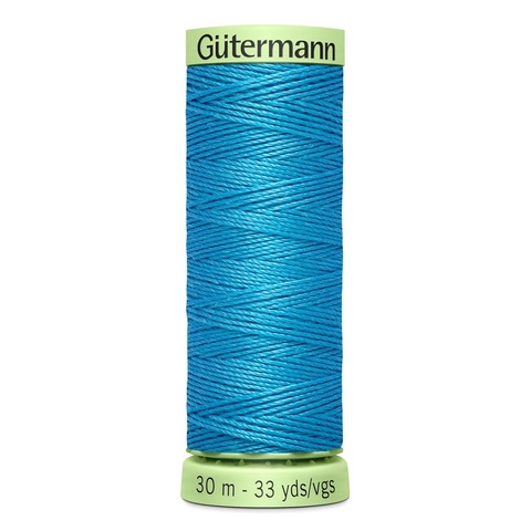Нить Top Stitch 30/30 м для декоративной отстрочки, Gutermann, 197 лазурно-голубой