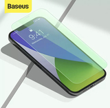 Защитное стекло 0.15 мм на весь экран Baseus Block Harmful (SGAPIPH61P-LQ02) для iPhone 12 / 12 Pro (6.1) (в комплекте 2 шт) (Green Light)