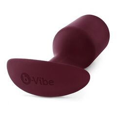 Бордовая пробка для ношения B-vibe Snug Plug 5 - 14 см. - 