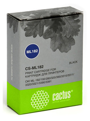 Матричный картридж Cactus CS-ML182 (01108002) черный для Oki ML-182, 192, 280, 320, 390