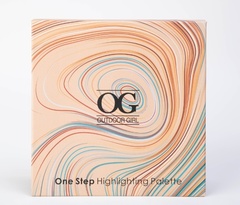OG-DE715601 Палетка хайлайтеров 4-х ветная ONE STEP №01 BORA BORA