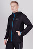 Беговой ветрозащитный костюм с капюшоном Nordski Run Light Black 2022 с прямыми брюками