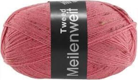 Пряжа Lana Grossa Meilenweit 100 Tweed 175 розовый