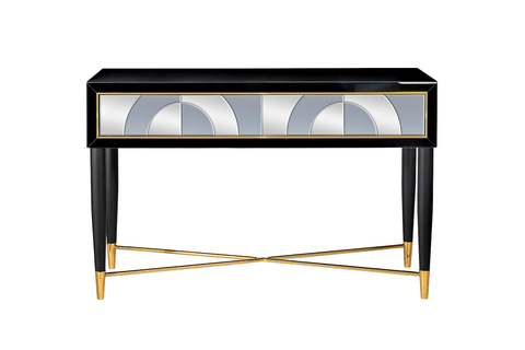 Консоль Garda Decor черно-золотая kfg122