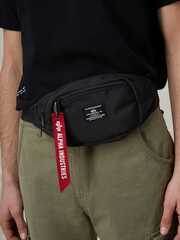 Сумка Alpha Industries Crew Waist Bag Black (Черный)