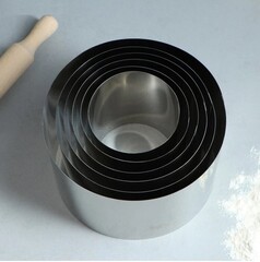 Набор колец высота 14 см диаметры 12, 14, 16, 18, 20, 22