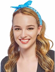 Бандана голубой градиент пейсли