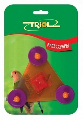 Triol BR-25 игрушка д/птиц тренога, 6х7см (блистер)