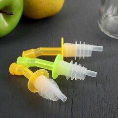 Набор насадок на бутылку «Яркоцвет», 3 шт, цвет МИКС