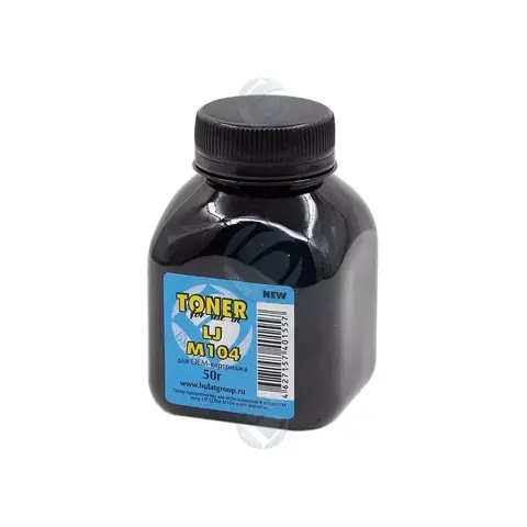 Тонер БУЛАТ HP LJ M104 (Чёрный, банка 50 г), для картриджей 7Q c MR