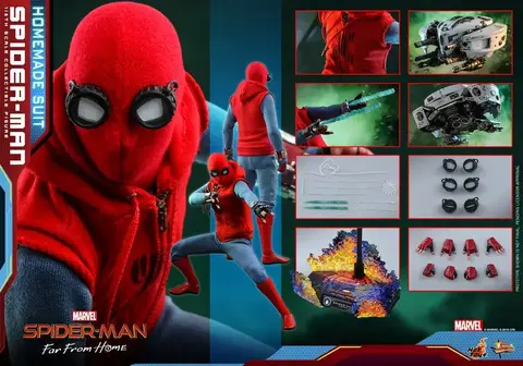 Фигурка Человек паук масштаб 1/6 Человек-паук Вдали от домам Hot Toys