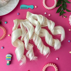 Волосы для кукол, трессы кудри-локоны 15 см*1 метр.