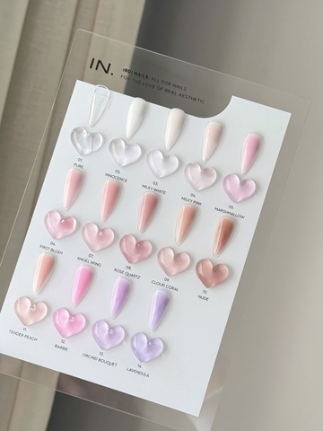 Планшет с палитрой гелей 14 оттенков IN