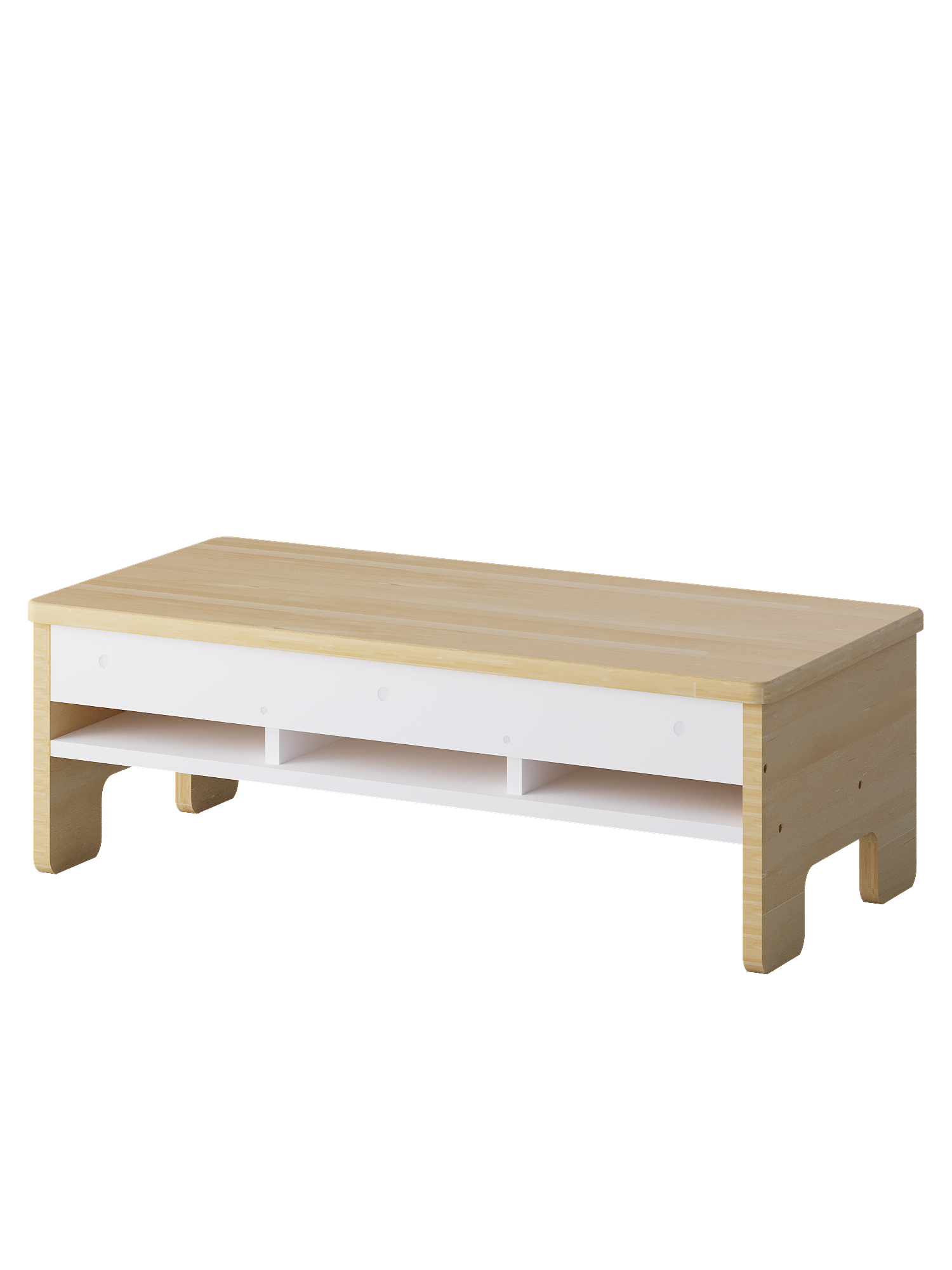 Скамья детская с полкой / 830х400х300 мм, дерево