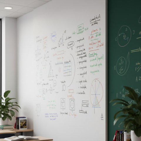 Набор «Магнитно-грифельная классика» — белый, 4 м²