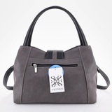 Сумка Саломея 333 мульти итальянский серо-черный