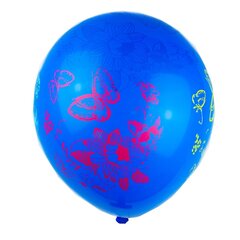 
          Шар воздушный Alingar, №12, "Цветы и бабочки", с рисунком, цвета ассорти 100шт/уп, пакет с европодвесом