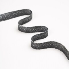 Киперная лента/Лента 100% хл/К2014 - 15мм т.серый