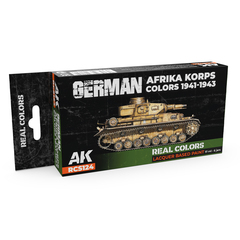 Набор красок AK Interactive Real Colors - German Afrika Korps Colors 1941-1943