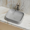 Ceramica Nova Element CN6052MSG Умывальник чаша накладная прямоугольная, 50.5x38, цвет: серый матовый