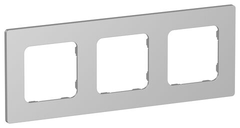 FLITE Рамка 3-мест. РУ-3-К-ФлА ал. IEK