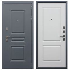 Купить Входная дверь Барселона муар серый ПВХ капучино